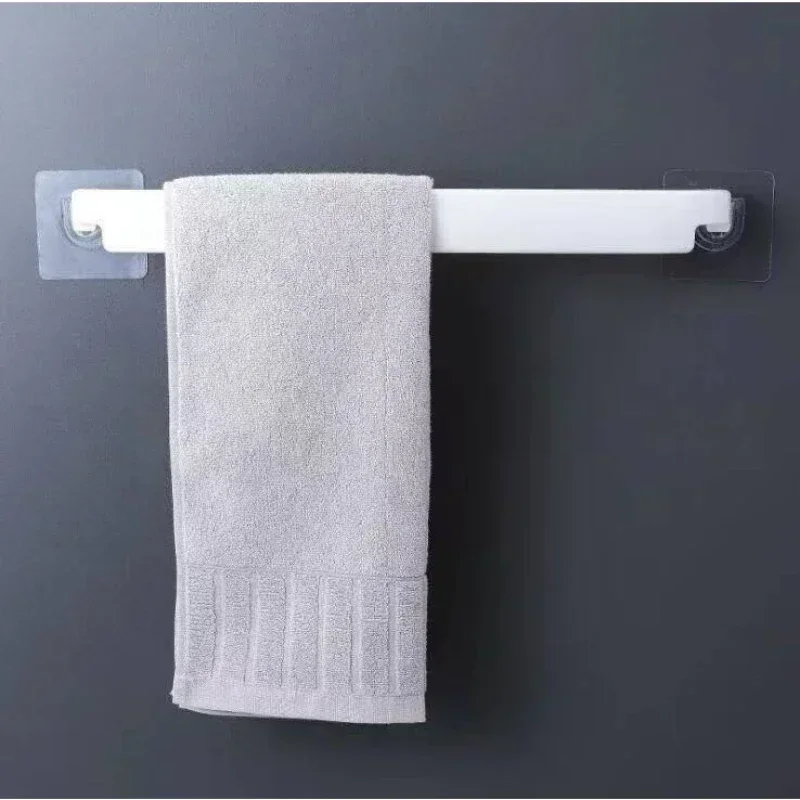 Extended Towel Rack Wall-Mounted Slipper Holder Bathroom Organizer with Multiple Storage Options Bathroom Accessories 1pcs