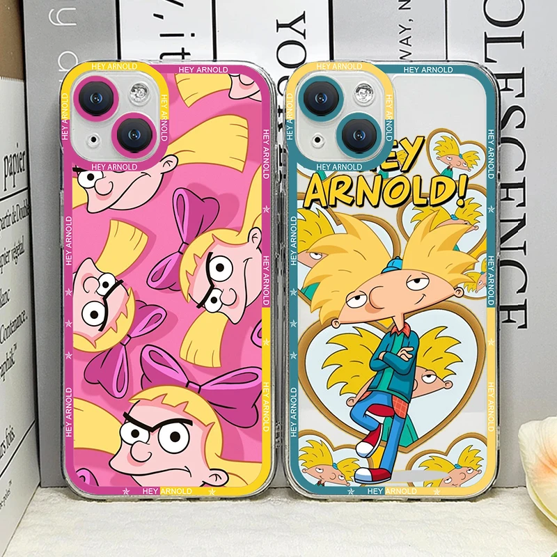 Coque de téléphone dessin animé Hey A_Arnolds, coque souple pour iPhone 11, 12, 13 Pro Max, Mini XS, 14, 15, 16, 7, 8 Plus, X, Poly SE, 2020