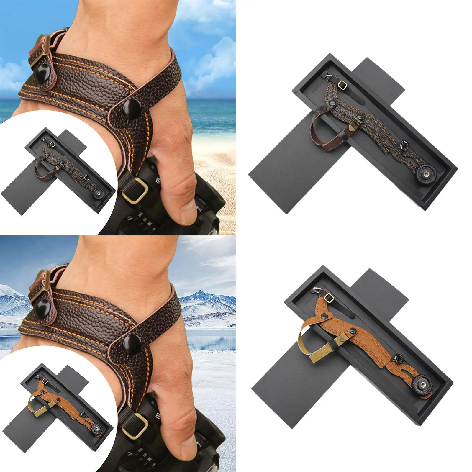 카메라 손목 스트랩, 손목 스트랩 매는 밧줄, 인체 공학적 디자인, 실용적인 사진 액세서리 DSLR 카메라 용 퀵 릴리스