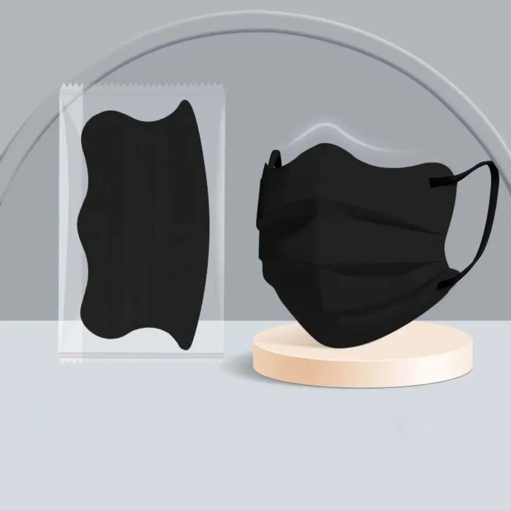 50Pcs Disposable Face Mask Butterfly Shaped Design V-face Anti Dust Mask Morandi Color 3 Layer Protective Face Cover Health Care