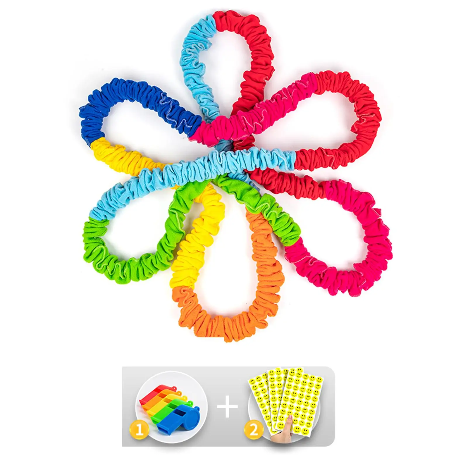 Cooperative Stretchy Band Entertainment Toy Portable Elastic Fleece Tug