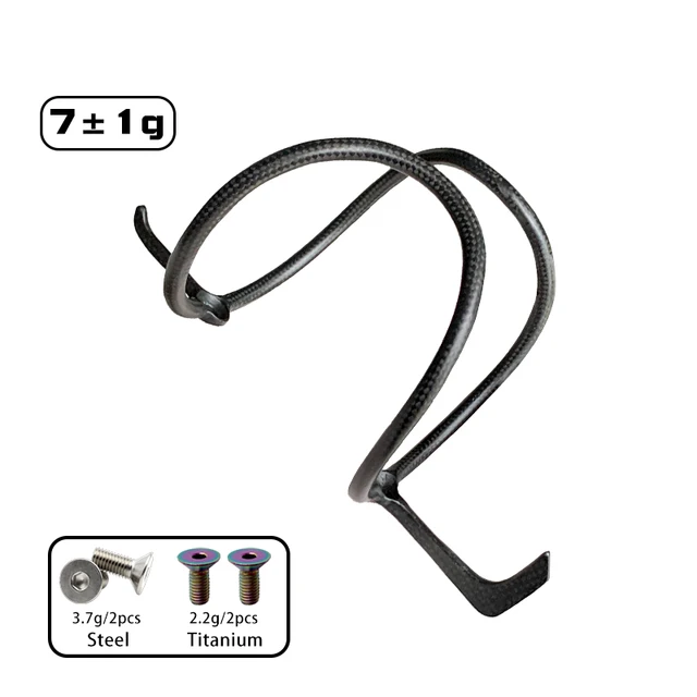 7/9g Ultralight Carbon Bottle Cage Bicycle Water Bottle Holder Road Bike MTB Matte/Glossy Cup Cycling Accessories Titanium Alloy 2