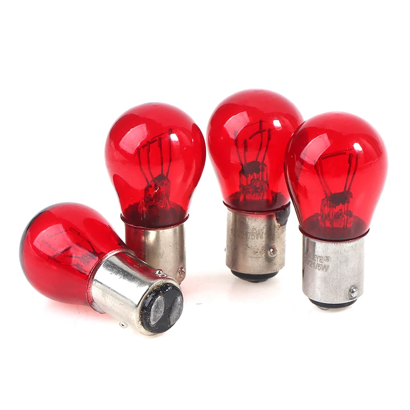 

2Pcs BAW15D Red Brake Stop Tail Light Car Bulb 12V 21/5W Turn Signals Warning Lights