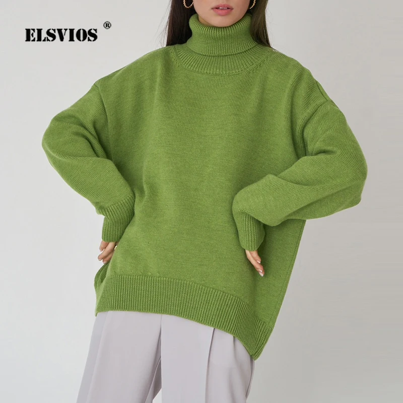 Autumn Winter Lady New Classic All match Sweaters Fashion Turtleneck
