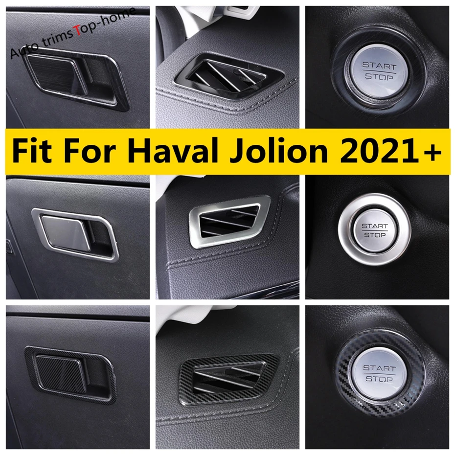 

Dashboard Air Conditioning Outlet AC Vent / Glove Box SequinS / Start Stop Button Cover Trim Fit For Haval Jolion 2021 2022