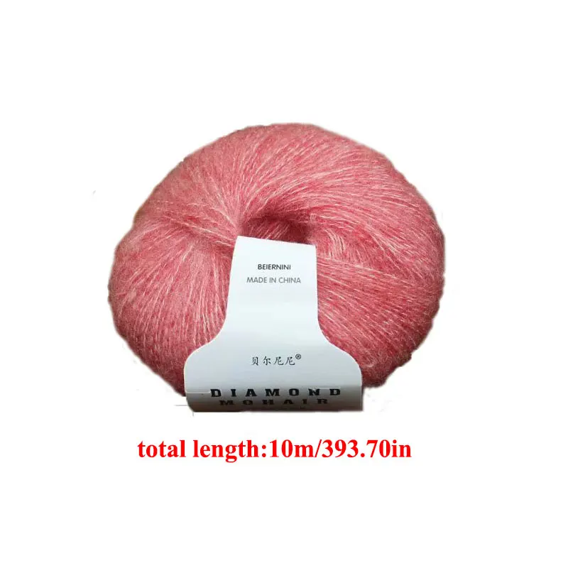 1 Roll 25g/ball Mohair Yarn Handmade Knitting Crochet Baby Wool Yarn Mohair Wool Handmade Clothing Matching Diamond Scarf