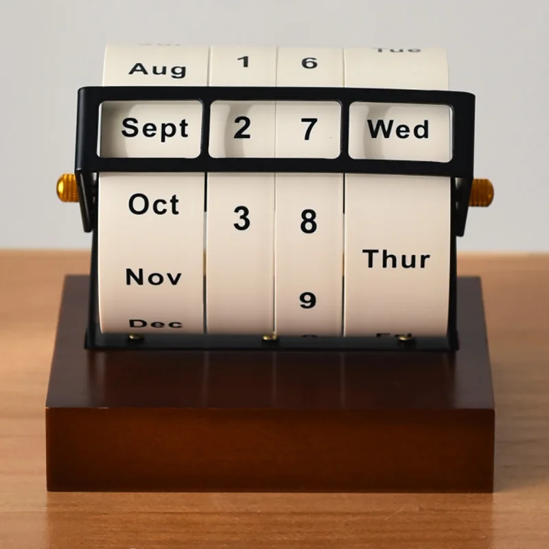 Rotary Desk Calendar with Inspirational Countdown