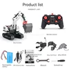 Huina 1594 Full Metal Remote Control Excavator 1/14 Electric Heavy Duty 22 Channels Rc Excavator For Children Toys Model 5