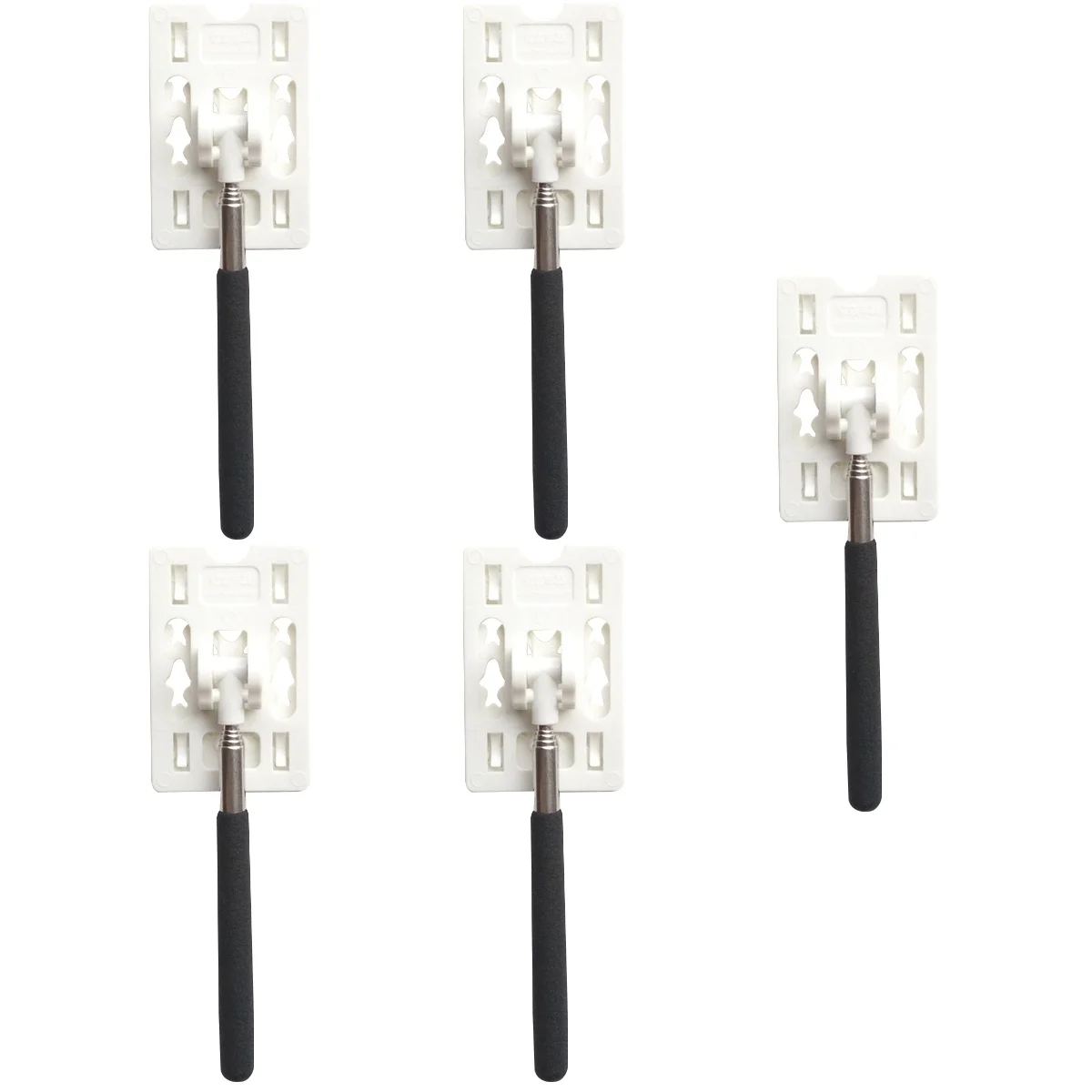 

5 Pcs Cars Parking Payment Rod Contactless Toll Swiping Check Telescopic Pole Designed Cards White Stick Fee