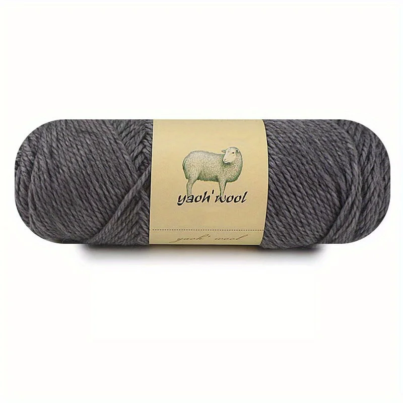 Luxurious Soft Blend Wool & Acrylic Yarn for Hand Knitting and Crochet - 100g Skein