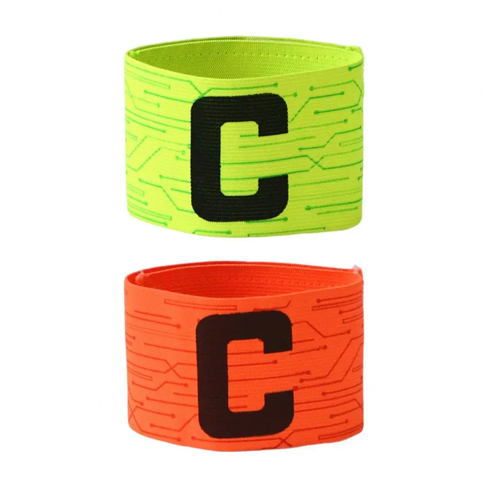 Soccer Captain Armband with Adjustable Fastener Tape Football Arm Band Elastic Captain Arm Band Team Accessories Капитан Амбэнд.