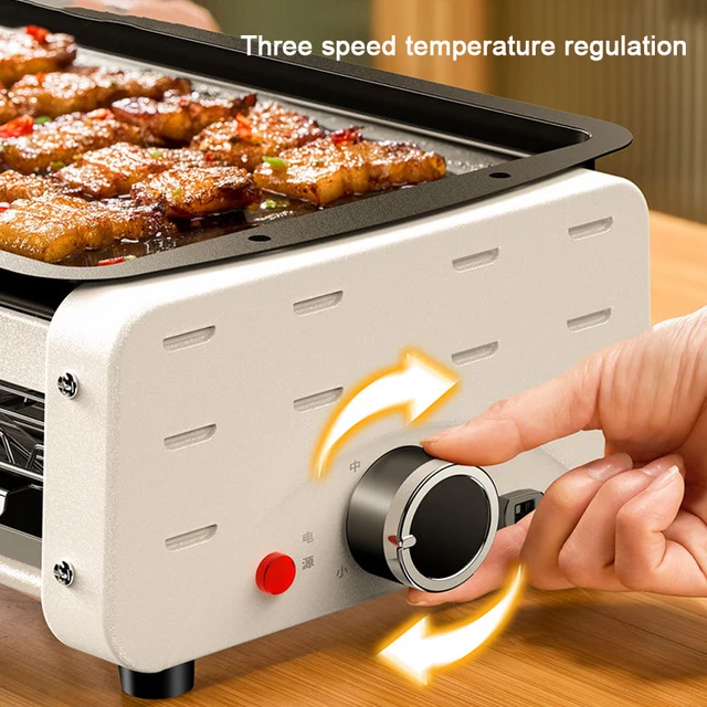 맛있는 식사를 위한 다기능 무연 전기 바베큐 라클렛 팬