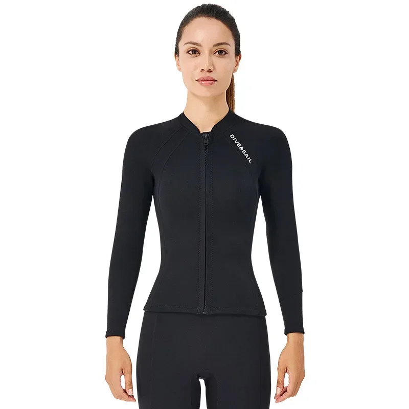 Neoprene Diving Suit Split Top Long Sleeved Diving Suit Cold and Warm Large Surfing 2MM