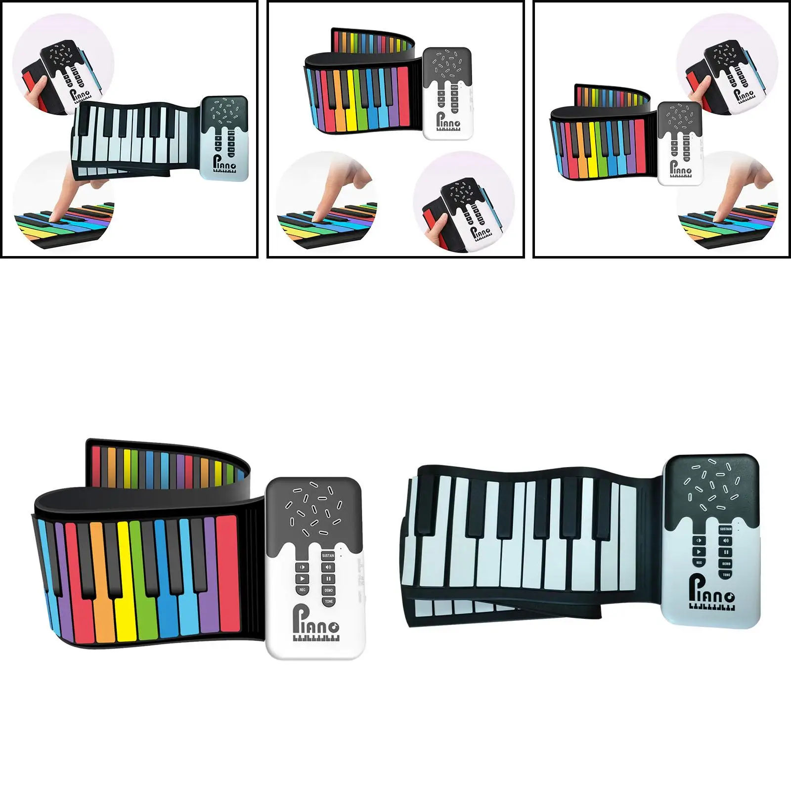 Roll up Piano Lightweight Hand Roll Piano for Kids Adults Children Beginner
