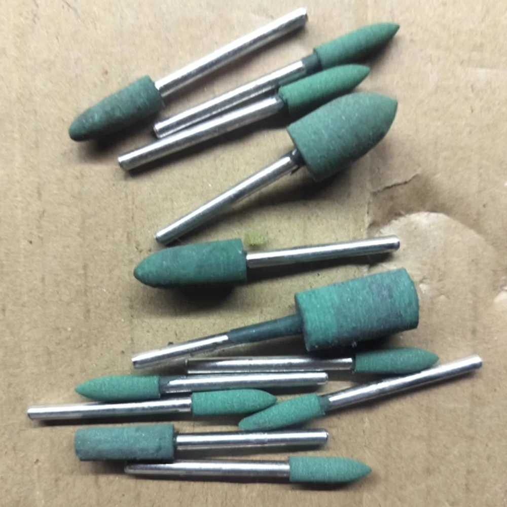 50/100 Stück Gummi-Schleifköpfe Polierscheiben Rostentfernung Aluminium-Metall-Polierwerkzeug Glanzpolierset Schleifzubehör – Detail 12