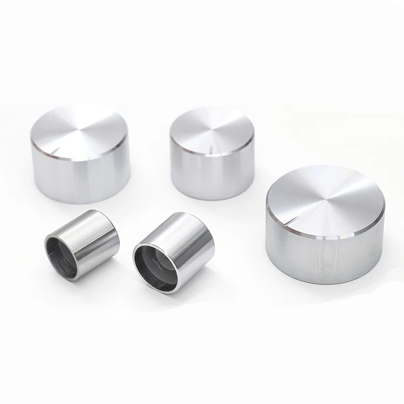 

High-end Aluminum Alloy Potentiometer Knob Cap Encoder Volume Control Audio Knob for 6mm Knurled Shaft Hole Knob