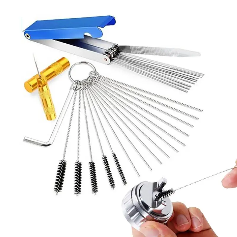 

Carburetor Cleaning Kit Carburetor Carbon Dirt Jet Remove Cleaning Automobiles Practical Needles Brushes Repair Tool Carburetor