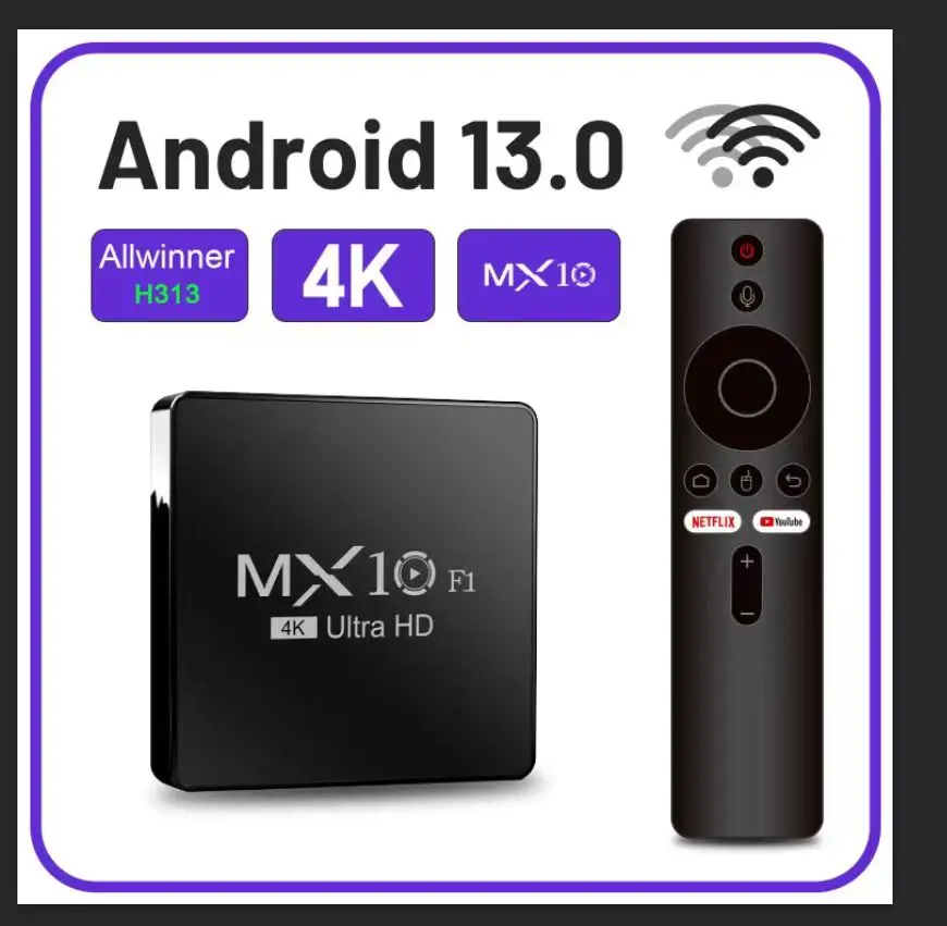 カスタマイズ MX10-F1 アンドロイド 13 tvbox 全勝者スマート 4k