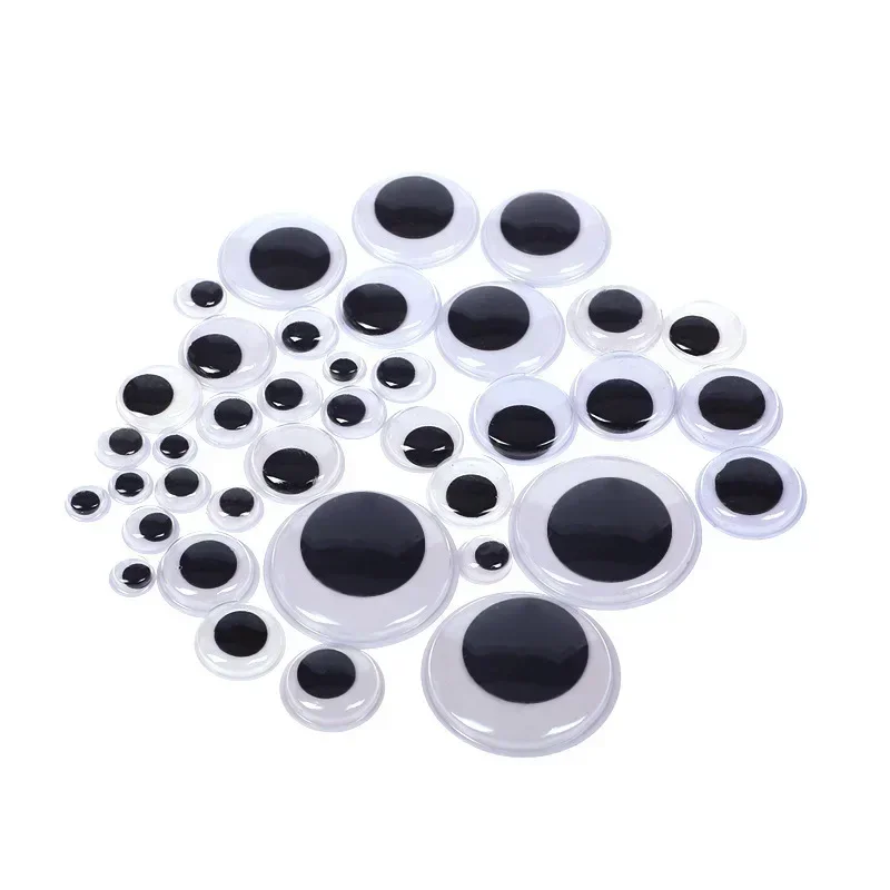 210-800PCS Self Adhesive Doll  Eyes for DIY Craft Toys Googly Wiggly Eyes Scrapbooking Decor Craft Supplies 4/5/6/7/8/10/12mm