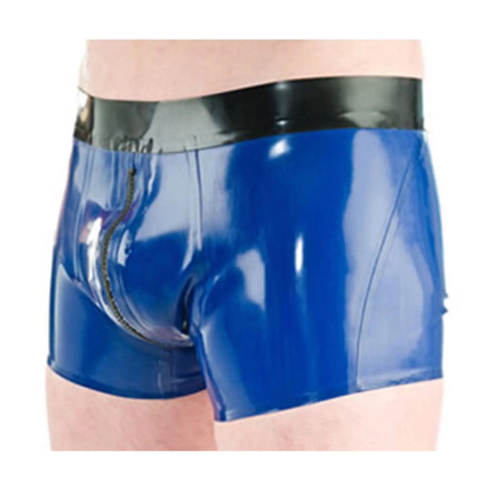 

MONNIK Latex Briefs Shorts Men Underpants Handmade Briefs Rubber Boxer Tight Panties Shorts Underwear for Party Clubwear