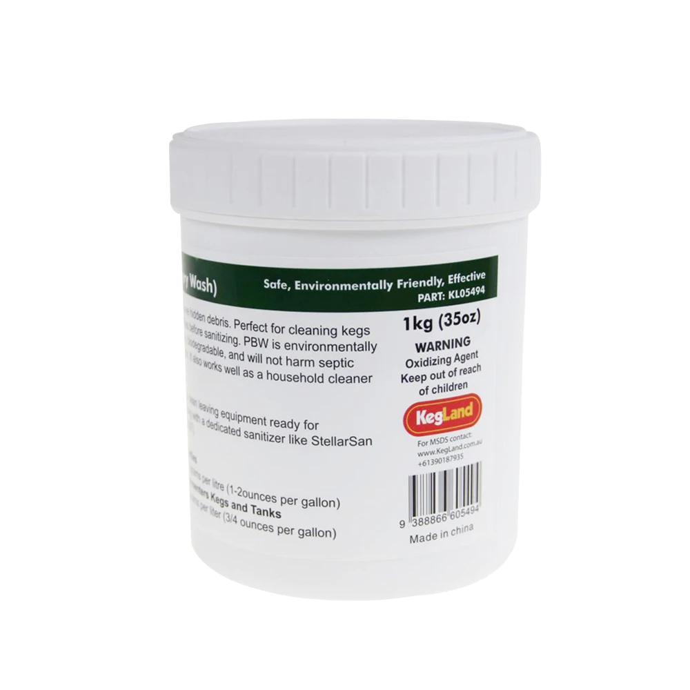 Kegland StellarClean PBW (Powerful Brewing Wash) - Brewery  Beer Line Cleaner (1kg 35oz)