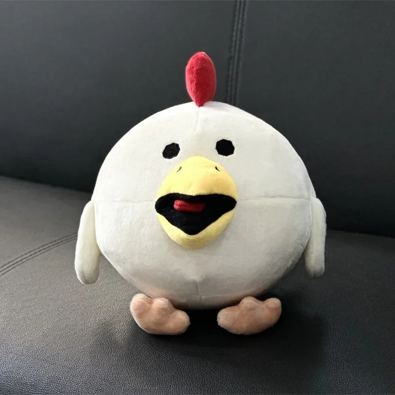 Cross border new chicken gun white little flying chicken running plush toy doll