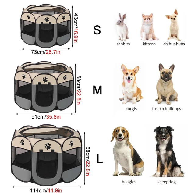 Portable Foldable Cat Tent Cat House Portable Folding Outdoor Travel Pet Tent Cats and dogs delivery room pets octagonal cage 5