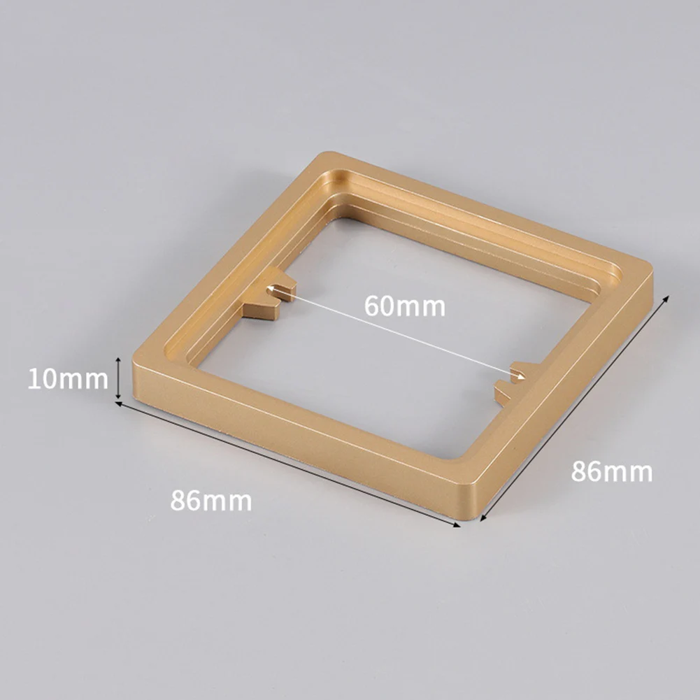 Description Picture 4 of item2pcs Square Socket Spacer 10MM Single Socket Spacer Frame Plate Electrical Wire Box Height Pad Repair Switch Socket Panel Gasket