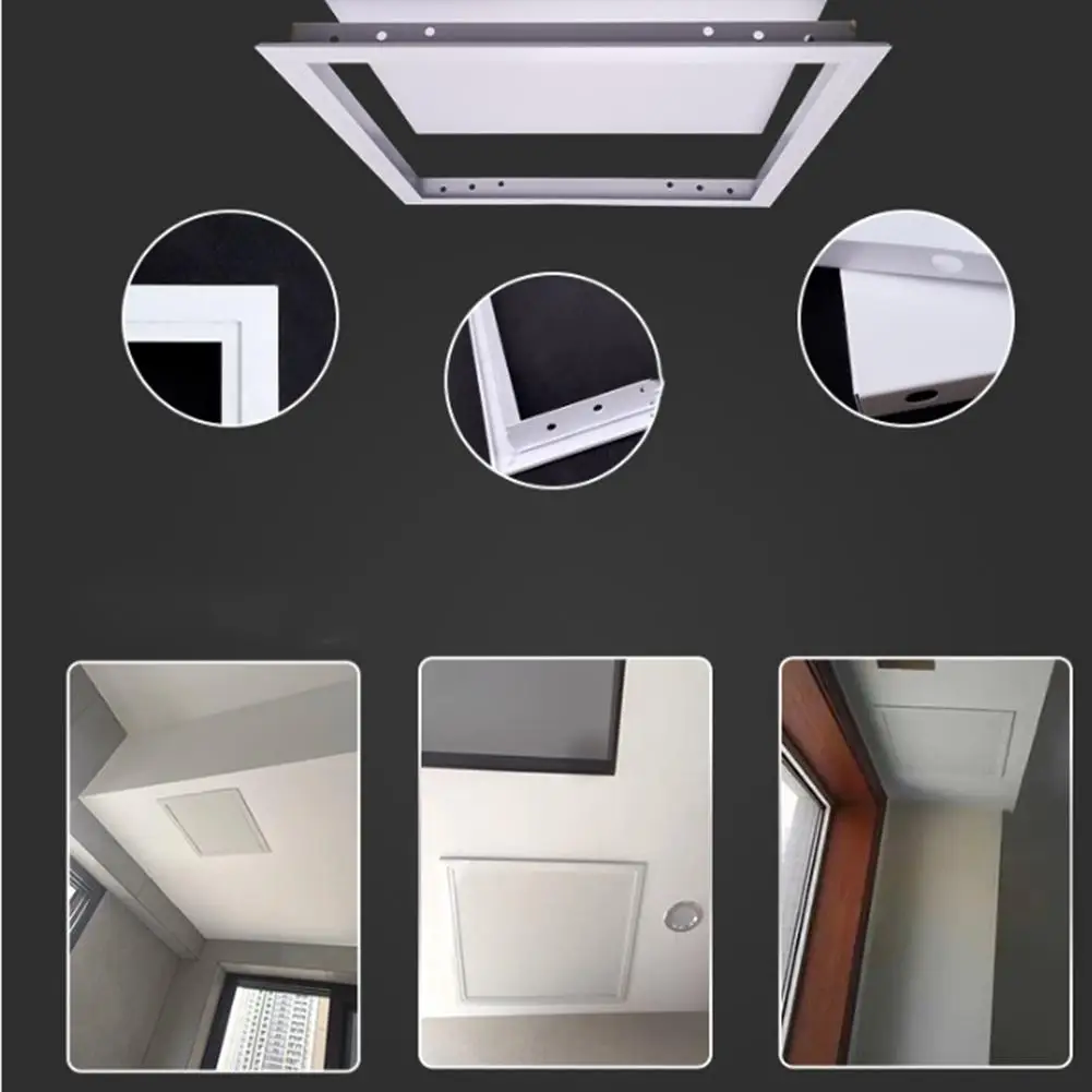 Inspection Port White Access Panel Door Plastic Removable Opening Flap Cover Plate ABS Access Hatch Cover Doors Wall Ceiling access panel