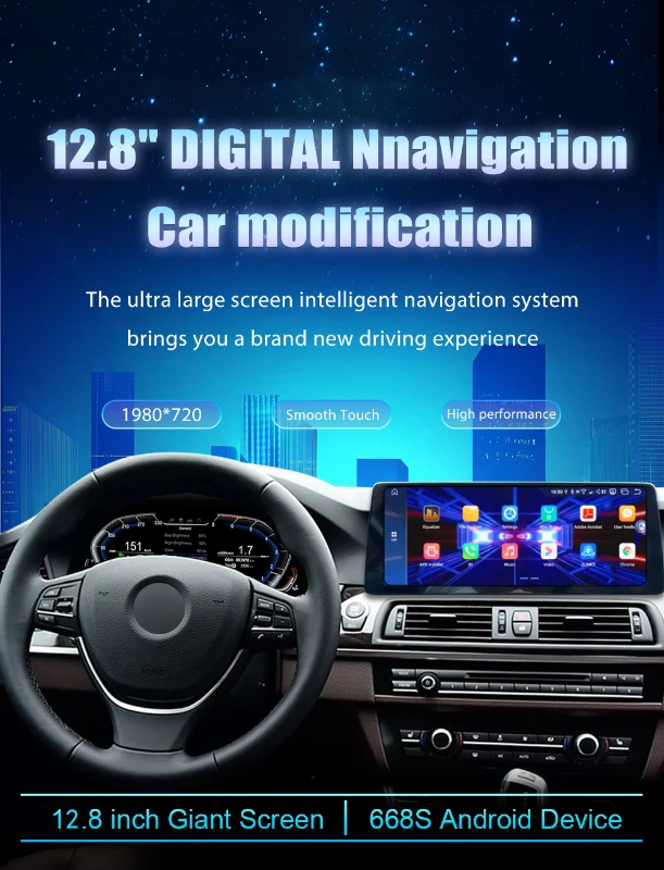 HD LCD Digital Dashboard Cluster Panel Cockpit Für Für BMW 5er F10 F11 6pin 2013-17 Jahre Stereo Radio Android 13,0 Player – Detail 17
