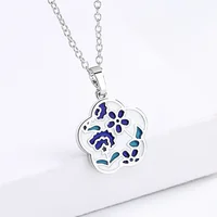 Nouveau Collier 2026 pour Femme, Pendentif Fleur Tendance, Bijou Émaillé Fait Main, Chaîne de Clavicule Mariage Mariée, Chaîne de Pull pour Femme 5