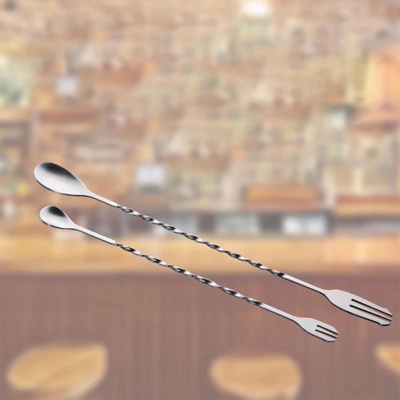 304 Stainless Steel Bar Spoon Wine Spoon Cocktail Wine Spoon Tea Double