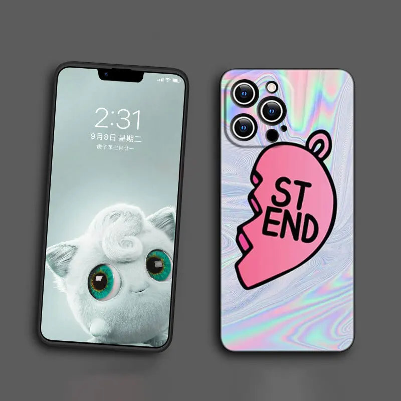 cheap iphone 11 cases Best friends Girl Heart Finger Case for Iphone 14 13 12 Mini 11 Pro XS Max 7 8 6 6S Plus XR X SE 2020 2022 5 5S Black Cover phone cases for iphone 11