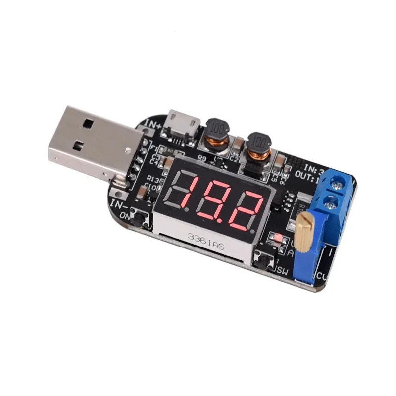 

1~50Pcs With Current USB Adjustable Buck-Boost Power Regulator Module 5V To 3.3V 9V 12V 18V 24V DPL