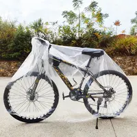 Housse de protection transparente épaisse pour vélo, toutes saisons, imperméable, pour l'extérieur, moto, Scooter, housse anti-poussière 1