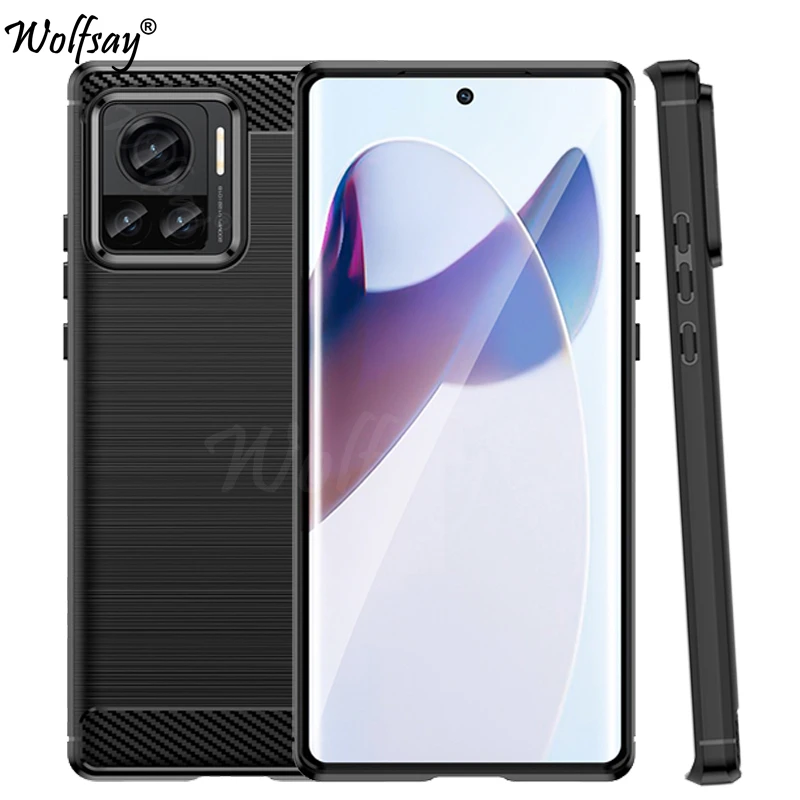 Per Motorola Edge 30 Ultra Custodia Paraurti In Silicone Copertura In Fibra Di Carbonio Per Motorola Edge 30 Ultra Custodia Per Moto Edge 30 Ultra Cas