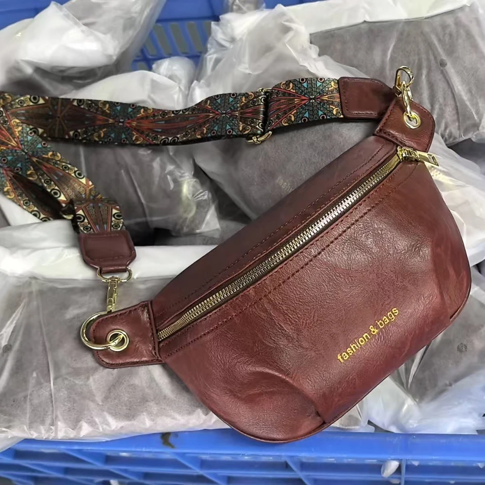 Modische neue Damentasche, einfache und stilvolle lässige Brusttasche für Damen, Hüfttasche, Umhängetasche mit einer Schulter – Detail 15