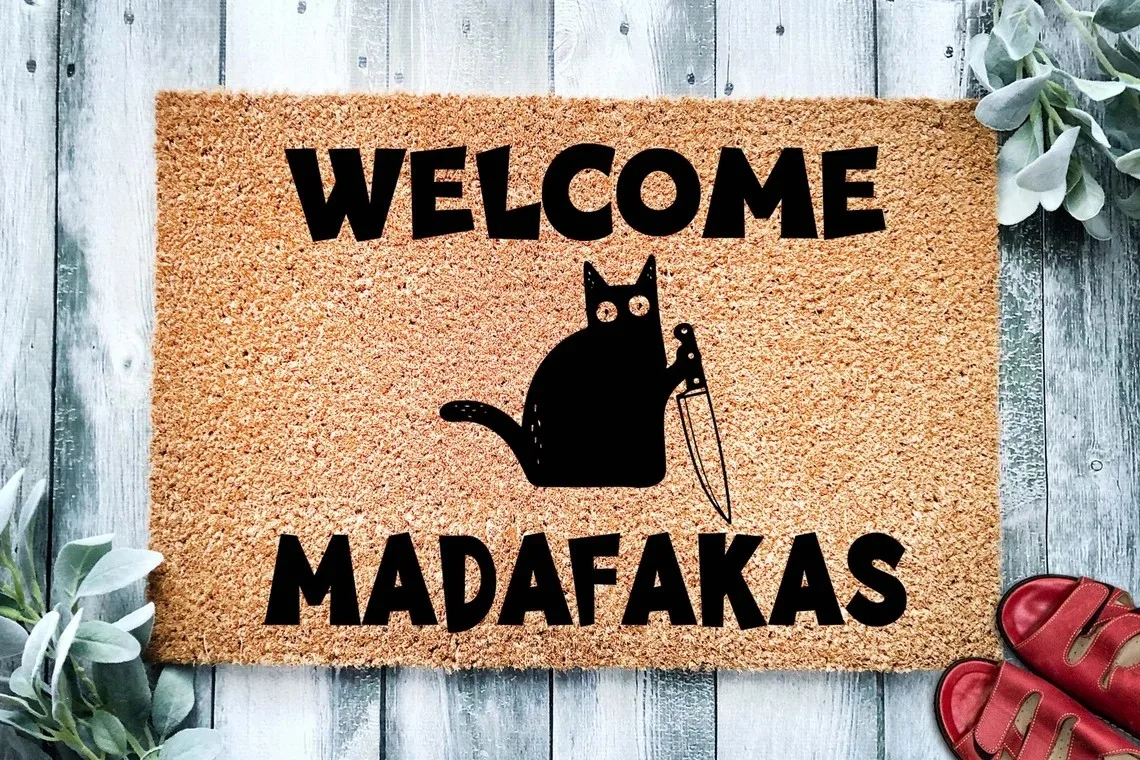 Felpudo Antidlizante Para Decoración Interior, Alfombra De Baño Con