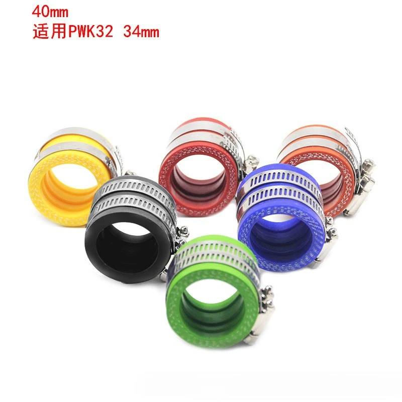 thumbnail image 1 of Accesorios de modificación de carburador para motocicleta PWK 32 de 34 mm, colector de admisión, interfaz de diámetro interior de 40 mm, accesorios de pegamento, 1 of 4