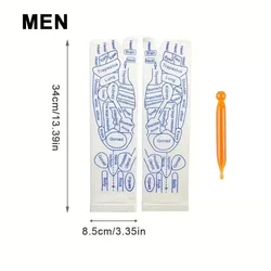 Revitalizing Acupressure Foot Massage Socks for Relaxation and Therapy (Men with tool A)