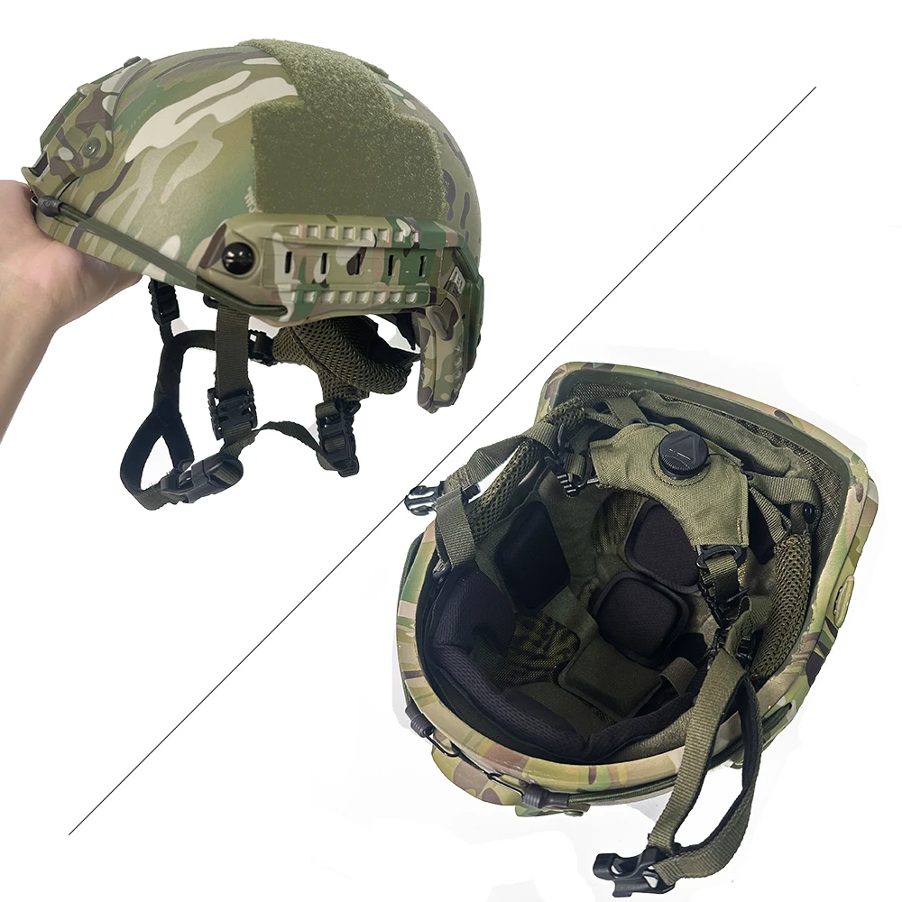 LPRED High Cut Capacete Balístico, Capacete Do Exército À Prova De Balas, Engrossar RÁPIDO, 100% Aramida, Nível IIIA .44