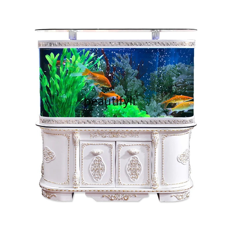 

FishTank Living Room Large Household Floor Small Self-Circulation Lazy Change Water Bottom Filter Ecological Fish Globe Aquarium