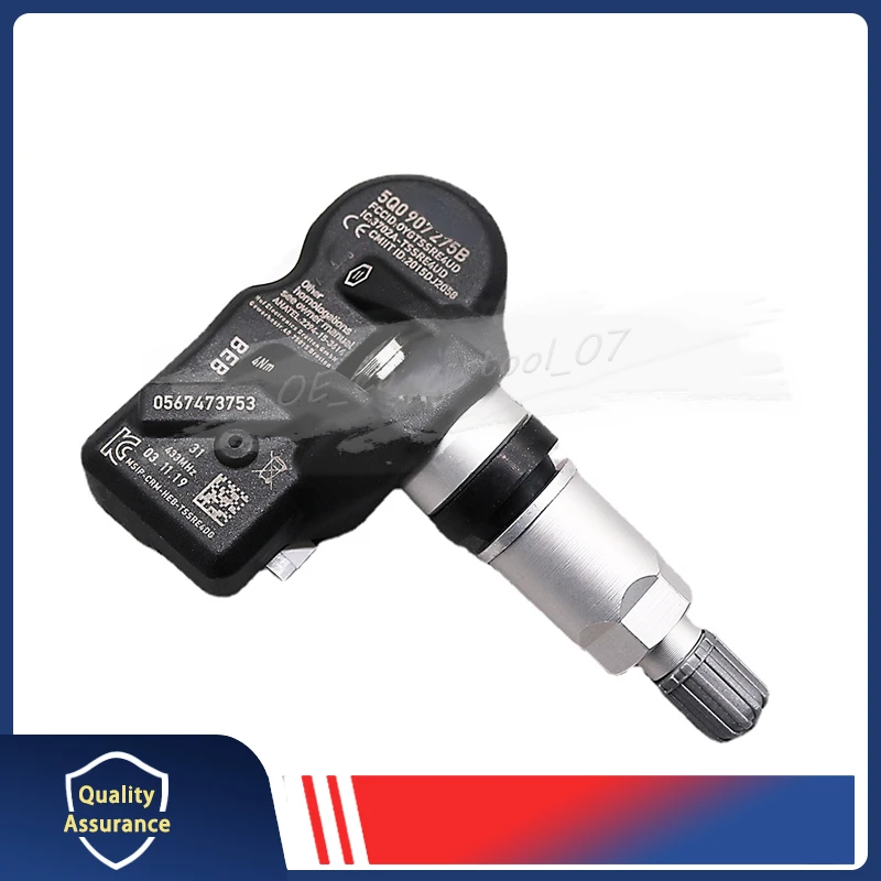 TPMS ڵ Ÿ̾ з  , 433MHZ 5Q0907275B 5Q0907275, ƿ Q7 TT ڴ ڵũ Ʋ  718 VW ׿¿, 4 