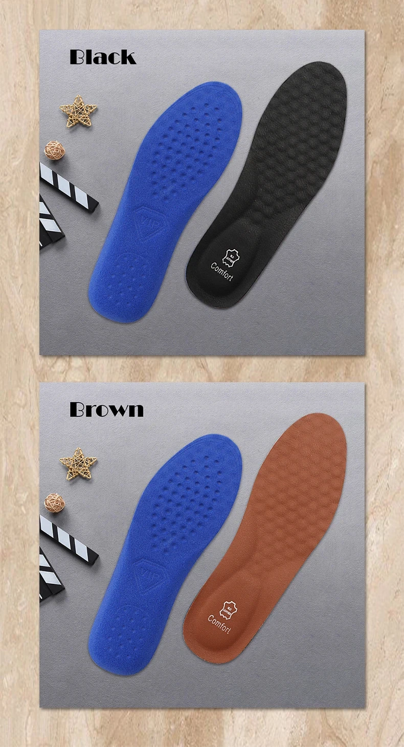 Premium-Leder-Schuheinlage mit orthopädischer Fußgewölbestütze für Plattfüße, Plantarfasziitis, stoßdämpfendes Kissen, Schutz für C – Detail 9