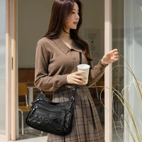 Sacs à main multi-poches vintage en cuir PU pour femmes, sacs à bandoulière pour dames, design de luxe, haute qualité, 2023 3