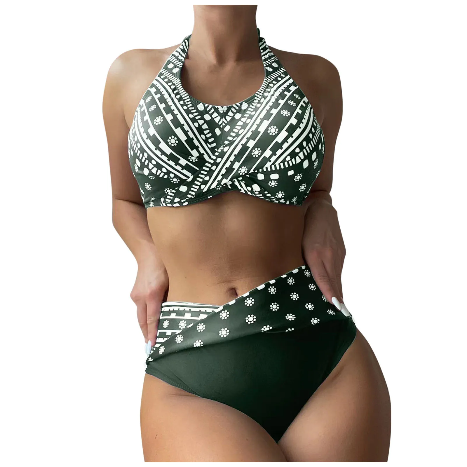 

Swimwear 2023 Female Slimming Athletic Two-Piece Bikini 2023 Mujer Sexy High Waist Bikini Sets Купальник Женский Слитный