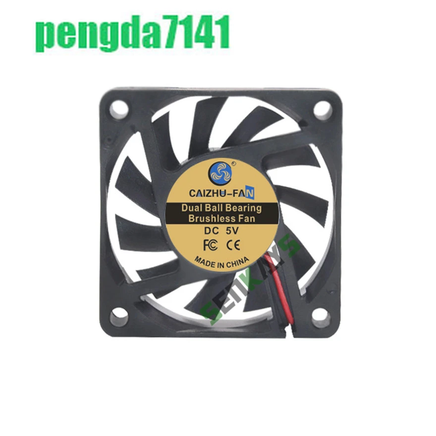 Dual Ball Bearing DC5V 12V 24V 60mm 6010 DC Fan 60x60x10mm 6cm Cooling Cooler Fan Computer PC CPU Case Cooling  Fan XH2.54 2Pin 5pcs lot gdstime 24v 60x60x20mm 60mm dual ball dc brushless industrial case cooling 6020 6cm axial exhaust 3d printer cooler fan
