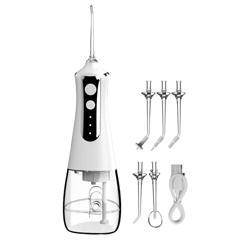 물 치과 Flosser 치아 청소를위한 무선 3 모드 Irrigator 300ML Flossers 클리너 충전식 IPX6 방수