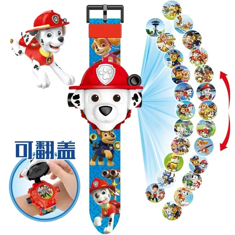 Genuine Paw Patrol Watch Time Toy Chase Skye Marshall Psi Patrol Anime Figure Pat Watch Patrol Toy Children Kids Birthday Gifts