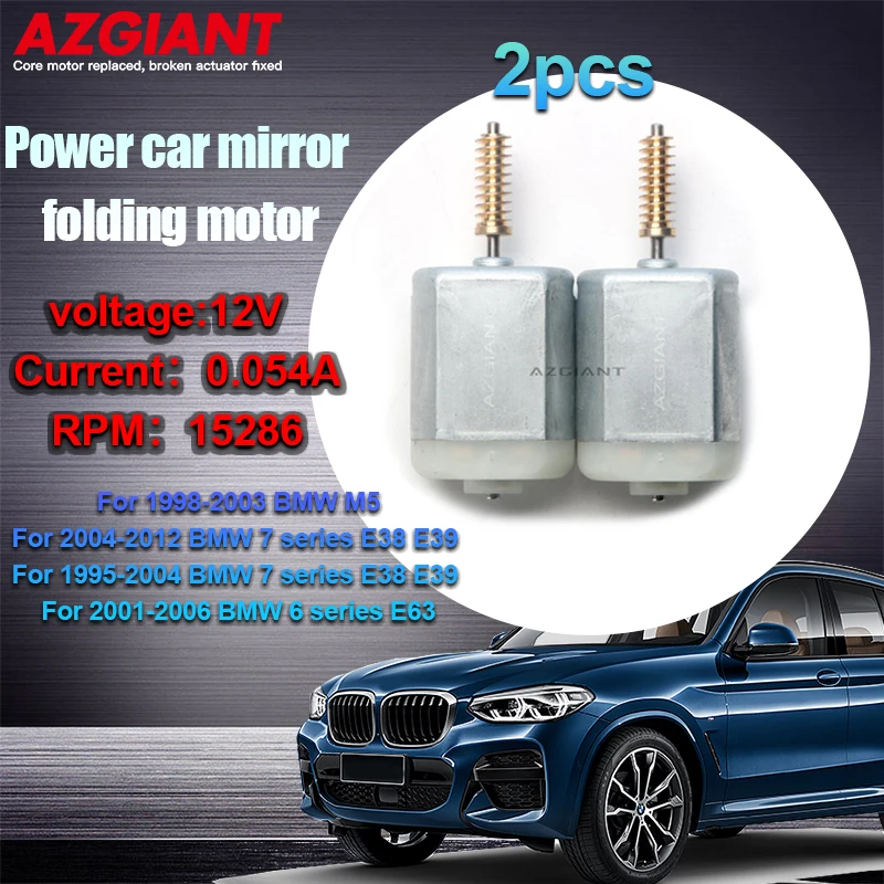 2 Pcs Motors 280 12V Dc In Car Side View Mirror Kit Di Riparazione Pieghevole Per Bmw M5 6 Series E63 7 Series E38 E39 0.054A Rpm 15286 Fai Da Te